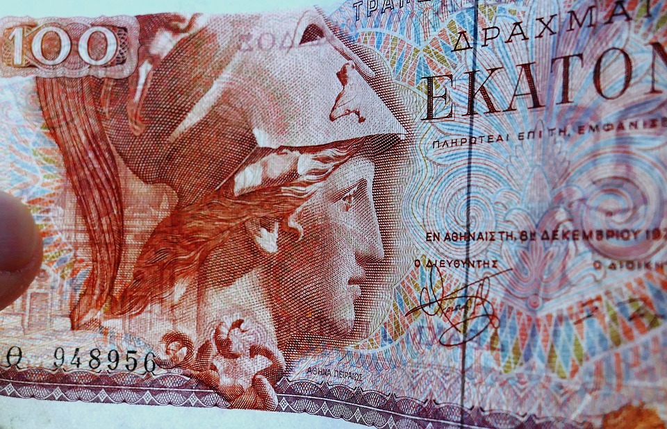řecké drachmy
